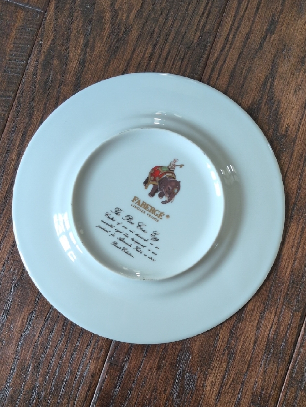 FABERGE I Limoges French Imperial Egg Collection Pinecone Pattern Salad Plate - Picture 8 of 14